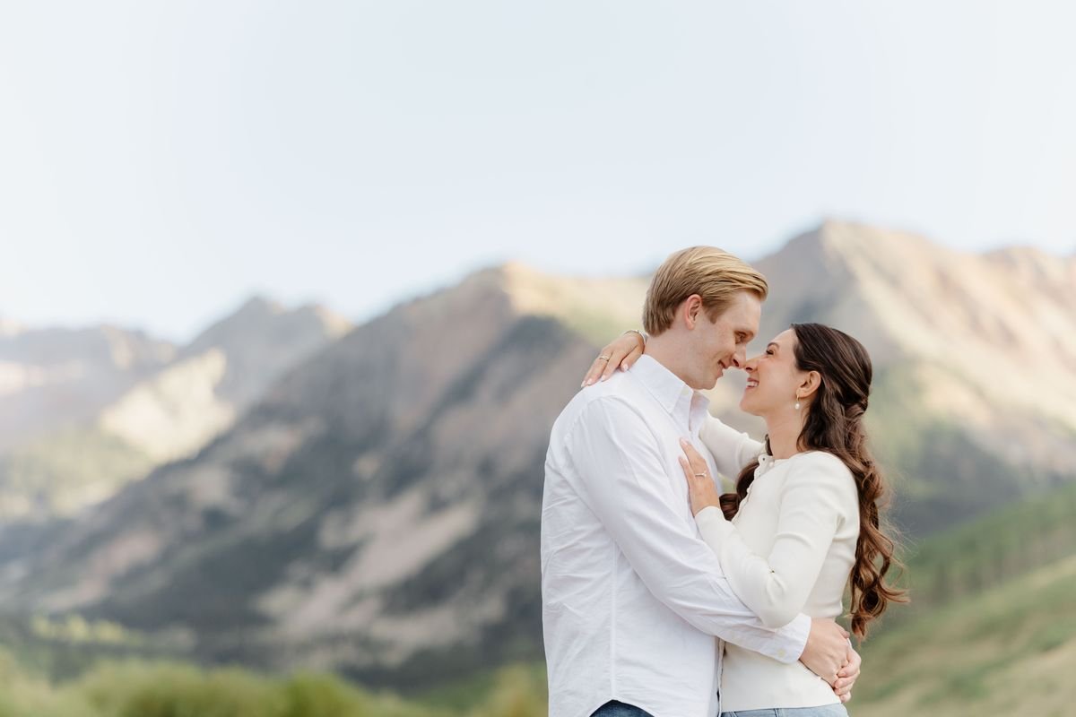 Valeria and Zachary in the mountains